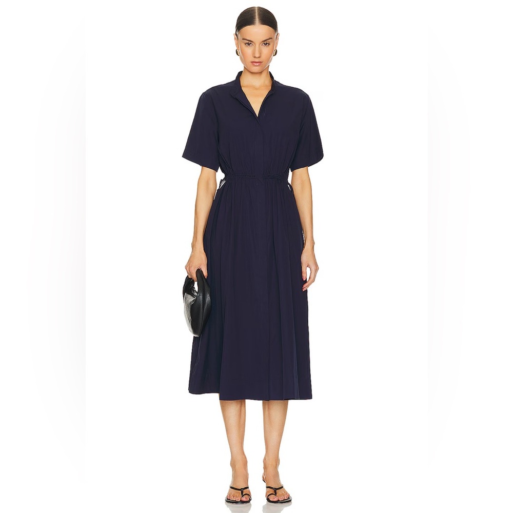 Ronan cotton shirt dress by Rag and Bone in navy. NWT